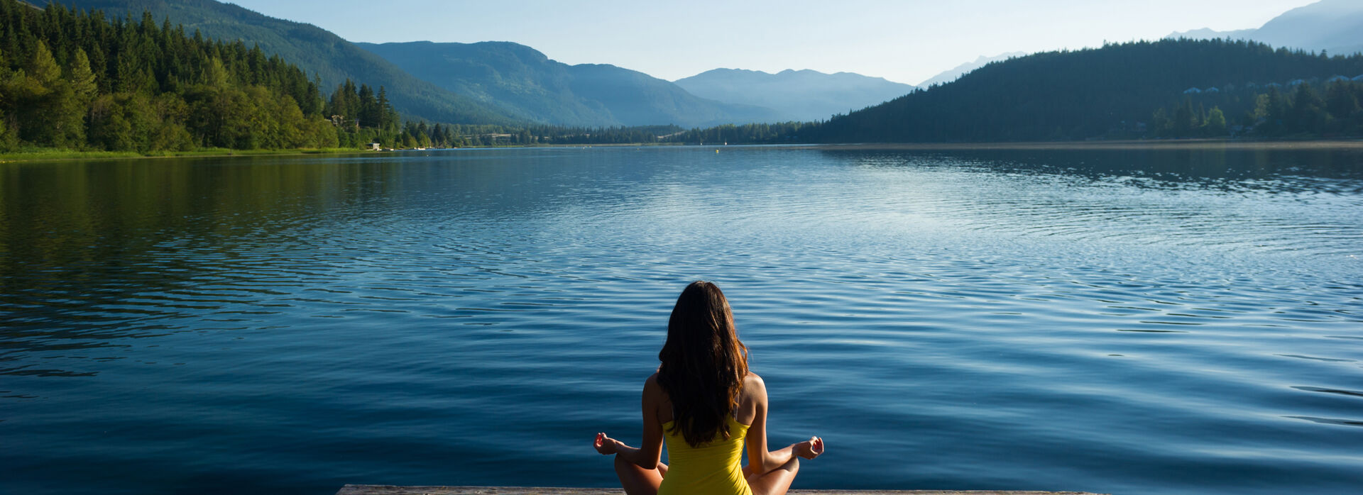 Yoga at the lake